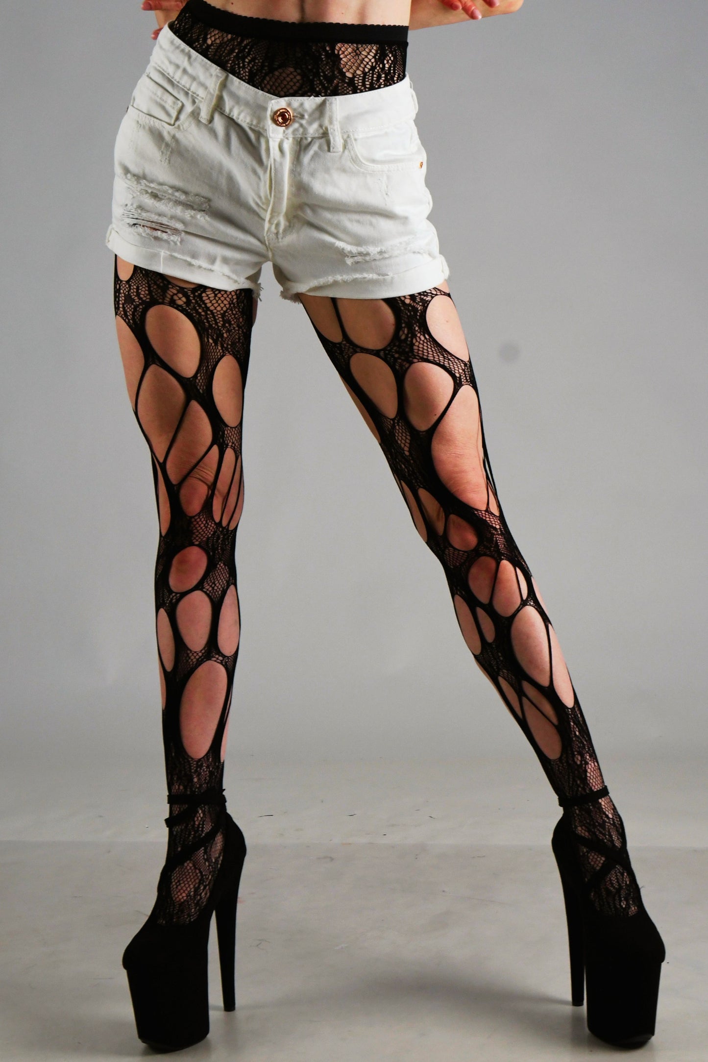 Dancing Cat Fishnet Tights 2-Pack – Stretchy Exotic Dancewear for Pole Dance